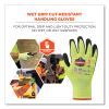 ProFlex 7021 Hi-Vis Nitrile-Coated CR Gloves, Lime, Small, Pair, Ships in 1-3 Business Days7