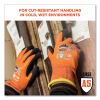ProFlex 7551-CASE ANSI A5 Coated Waterproof CR Gloves, Orange, Small, 144 Pairs/Carton, Ships in 1-3 Business Days6