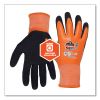 ProFlex 7551-CASE ANSI A5 Coated Waterproof CR Gloves, Orange, Large, 144 Pairs/Carton, Ships in 1-3 Business Days10