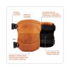 ProFlex 230LTR Leather Knee Pads, Wide Soft Cap, Buckle Closure, One Size Fits Most, Brown, Pair, Ships in 1-3 Business Days3