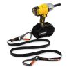 Squids 3139 Tool Lanyard w/2 Locking Swivel Carabiners, 40lb Max Work Capacity, 76", Black/Orange, Ships in 1-3 Business Days3
