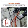 Squids 3148 Tool Lanyard w/XL Carabiner+Threaded Loop, 80 lb Max Work Capacity, 76", Orange/Black, Ships in 1-3 Business Days8
