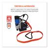 Squids 3148 Tool Lanyard w/XL Carabiner+Threaded Loop, 80 lb Max Work Capacity, 76", Orange/Black, Ships in 1-3 Business Days9