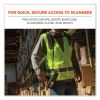Squids 3132 Barcode Scanner Lanyard Harness, Large: 20" Arm Strap, 43" Long Lanyard Strap, Black, Ships in 1-3 Business Days7