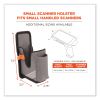Squids 5541 Handheld Barcode Scanner Holster w/Belt Clip, 2 Comp, 2.75 x 3.5 x 7.3, Polyester,Gray,Ships in 1-3 Business Days2