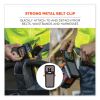 Squids 5541 Handheld Barcode Scanner Holster w/Belt Clip, 2 Comp, 2.75 x 3.5 x 7.3, Polyester,Gray,Ships in 1-3 Business Days5