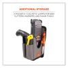 Squids 5541 Handheld Barcode Scanner Holster w/Belt Clip, Large, 2 Comp, 2.75x3.5x8,Polyester,Gray,Ships in 1-3 Business Days6