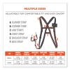 Squids 3138 Padded Barcode Scanner Lanyard Harness, 27" Arm Straps,18.5" Lanyard,Black/Orange/Gray,Ships in 1-3 Business Days3