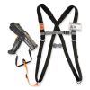 Squids 3138 Padded Barcode Scanner Lanyard Harness, 27" Arm Straps,18.5" Lanyard,Black/Orange/Gray,Ships in 1-3 Business Days8