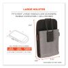 Squids 5542 Phone Style Scanner Holster w/Belt Loop, Large, 1 Comp, 3.75x1.25x 6.5, Polyester,Gray,Ships in 1-3 Business Days3