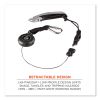 Squids 3001 Retractable Tool Lanyard w/Choking-Loop Tool Tether+Carabiner Anchor, 2lb Capacity,48",Ships in 1-3 Business Days5