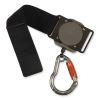 Squids 3002 Retractable Lanyard w/Carabiner+Belt-Loop Anchor, 2 lb Max Work Cap, 6" to 48", Gray, Ships in 1-3 Business Days6