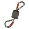 Squids 3003 Retractable Lanyard with Two Carabiners, 2 lb Max Working Capacity, 8" to 48", Gray, Ships in 1-3 Business Days2