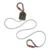 Squids 3003 Retractable Lanyard with Two Carabiners, 2 lb Max Working Capacity, 8" to 48", Gray, Ships in 1-3 Business Days3