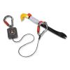 Squids 3003 Retractable Lanyard with Two Carabiners, 2 lb Max Working Capacity, 8" to 48", Gray, Ships in 1-3 Business Days8