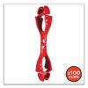 Squids 3400 Dual Clip Glove Clip Holder, 1 x 1 x 6.5, Acetal Copolymer, Red, 100/Pack, Ships in 1-3 Business Days4