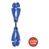 Squids 3420 Dual Clip Swivel Glove Clip Holder, 1 x 0.6 x 5.5, Acetal Copolymer, Blue, 100/Pack, Ships in 1-3 Business Days5