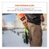 Squids 3420 Dual Clip Swivel Glove Clip Holder, 1 x 0.6 x 5.5, Acetal Copolymer, Orange, 100/Pack, Ships in 1-3 Business Days2