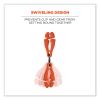 Squids 3420 Dual Clip Swivel Glove Clip Holder, 1 x 0.6 x 5.5, Acetal Copolymer, Orange, 100/Pack, Ships in 1-3 Business Days4