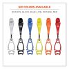 Squids 3420 Dual Clip Swivel Glove Clip Holder, 1 x 0.6 x 5.5, Acetal Copolymer, Orange, 100/Pack, Ships in 1-3 Business Days5