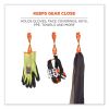 Squids 3420 Dual Clip Swivel Glove Clip Holder, 1 x 0.6 x 5.5, Acetal Copolymer, Orange, 100/Pack, Ships in 1-3 Business Days7