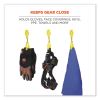 Squids 3420 Dual Clip Swivel Glove Clip Holder, 1 x 0.6 x 5.5, Acetal Copolymer, Lime, 100/Pack, Ships in 1-3 Business Days2