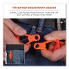 Squids 3400 Glove Clip Holder with Dual Clips, 1 x 1 x 6.5, Acetal Copolymer, Orange, 100/Carton, Ships in 1-3 Business Days6