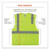 GloWear 8210HL Class 2 Economy Mesh Hook and Loop Vest, Polyester, Small/Medium, Lime, Ships in 1-3 Business Days7