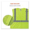 GloWear 8210HL Class 2 Economy Mesh Hook and Loop Vest, Polyester, 2X-Large/3X-Large, Lime, Ships in 1-3 Business Days6