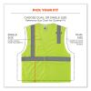 GloWear 8210HL Class 2 Economy Mesh Hook and Loop Vest, Polyester, 2X-Large/3X-Large, Lime, Ships in 1-3 Business Days7