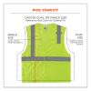 GloWear 8210HL Class 2 Economy Mesh Hook and Loop Vest, Polyester, 4X-Large/5X-Large, Lime, Ships in 1-3 Business Days7