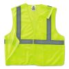 GloWear 8215BA Type R Class 2 Econo Breakaway Mesh Safety Vest, Small to Medium, Lime, Ships in 1-3 Business Days3