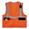 GloWear 8220HL Class 2 Standard Mesh Hook and Loop Vest, Polyester, Small/Medium, Orange, Ships in 1-3 Business Days5
