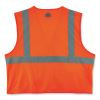 GloWear 8220HL Class 2 Standard Mesh Hook and Loop Vest, Polyester, Small/Medium, Orange, Ships in 1-3 Business Days7