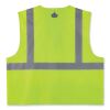 GloWear 8220HL Class 2 Standard Mesh Hook and Loop Vest, Polyester, Small/Medium, Lime, Ships in 1-3 Business Days2