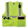 GloWear 8220HL Class 2 Standard Mesh Hook and Loop Vest, Polyester, Small/Medium, Lime, Ships in 1-3 Business Days5