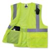 GloWear 8220HL Class 2 Standard Mesh Hook and Loop Vest, Polyester, 2X-Large/3X-Large, Lime, Ships in 1-3 Business Days3