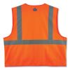 GloWear 8225Z Class 2 Standard Solid Vest, Polyester, Orange, 2X-Large/3X-Large, Ships in 1-3 Business Days2