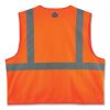 GloWear 8225Z Class 2 Standard Solid Vest, Polyester, Orange, 4X-Large/5X-Large, Ships in 1-3 Business Days3