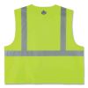 GloWear 8225Z Class 2 Standard Solid Vest, Polyester, Lime, Small/Medium, Ships in 1-3 Business Days3