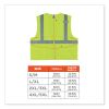 GloWear 8225Z Class 2 Standard Solid Vest, Polyester, Lime, Small/Medium, Ships in 1-3 Business Days4