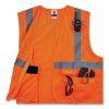 GloWear 8225HL Class 2 Standard Solid Hook and Loop Vest, Polyester, Orange, 2X-Large/3X-Large, Ships in 1-3 Business Days4
