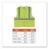 GloWear 8225HL Class 2 Standard Solid Hook and Loop Vest, Polyester, Lime, 4X-Large/5X-Large, Ships in 1-3 Business Days3