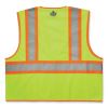 GloWear 8229Z Class 2 Economy Two-Tone Zipper Vest, Polyester, Large/X-Large, Lime, Ships in 1-3 Business Days2