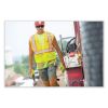 GloWear 8229Z Class 2 Economy Two-Tone Zipper Vest, Polyester, Large/X-Large, Lime, Ships in 1-3 Business Days4