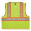 GloWear 8229Z Class 2 Economy Two-Tone Zipper Vest, Polyester, 2X-Large/3X-Large, Lime, Ships in 1-3 Business Days2