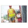 GloWear 8229Z Class 2 Economy Two-Tone Zipper Vest, Polyester, 2X-Large/3X-Large, Lime, Ships in 1-3 Business Days4