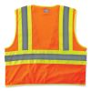 GloWear 8229Z Class 2 Economy Two-Tone Zipper Vest, Polyester, Small/Medium, Orange, Ships in 1-3 Business Days2