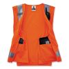 GloWear 8250Z Class 2 Surveyors Zipper Vest, Polyester, Small/Medium, Orange, Ships in 1-3 Business Days5