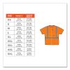 GloWear 8289 Class 2 Hi-Vis T-Shirt, Polyester, Orange, 3X-Large, Ships in 1-3 Business Days2